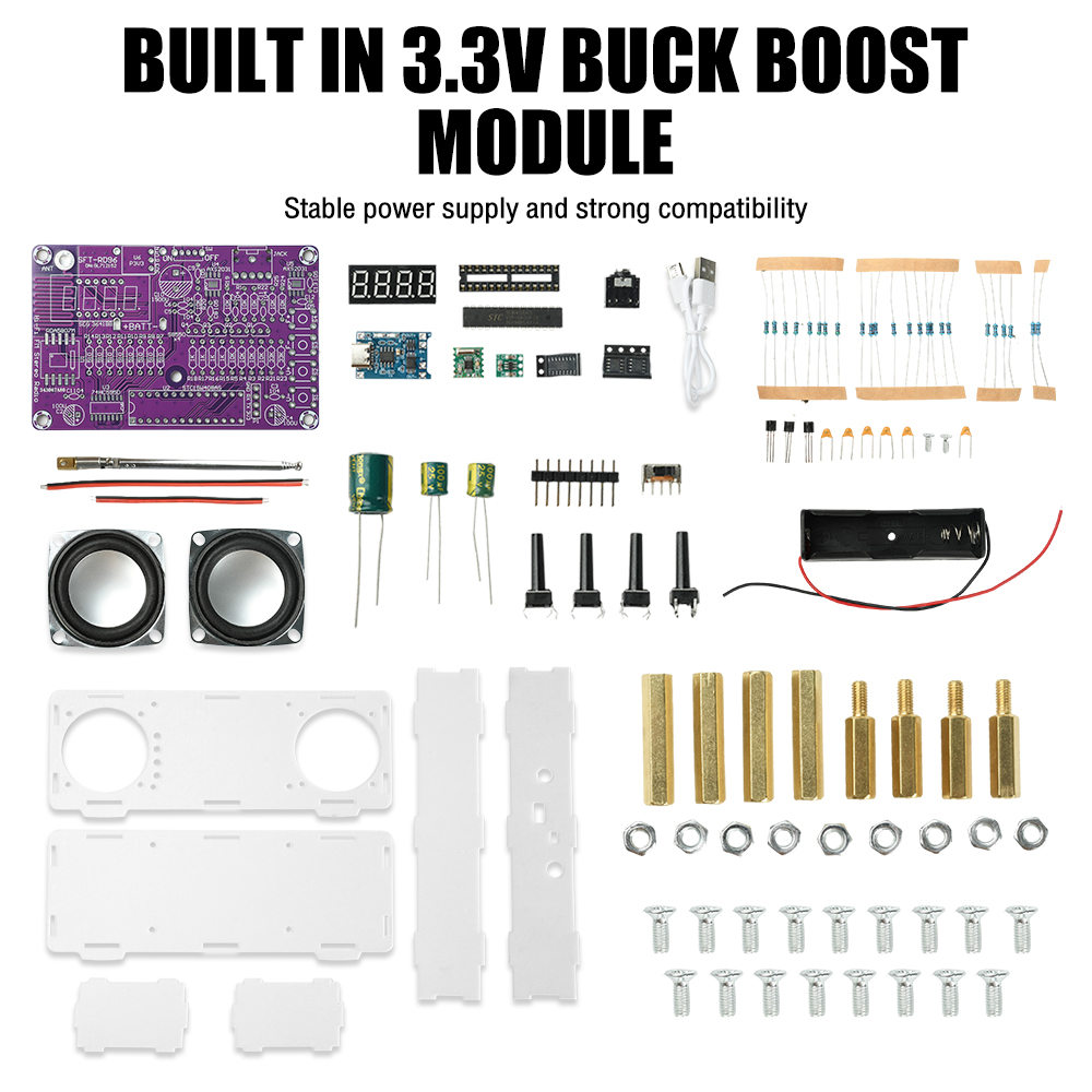Diy Audio Electronics Projects - 87.5-108MHz Dual-Channel FM Radio Electronic DIY
