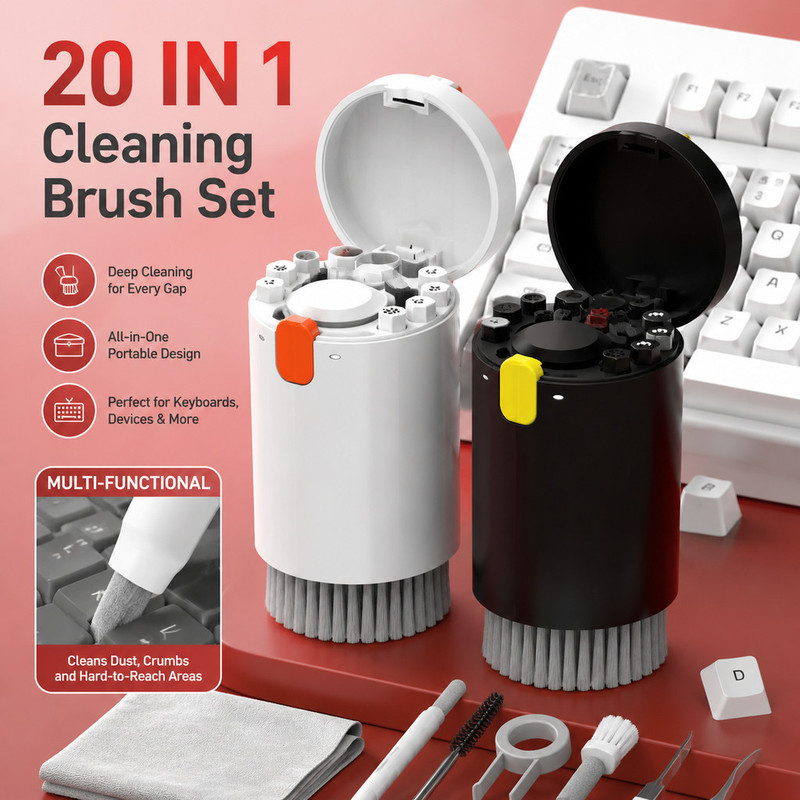 Diy Electronics Toys - Ready Stock 20-In-1 Keyboard Cleaning Kit