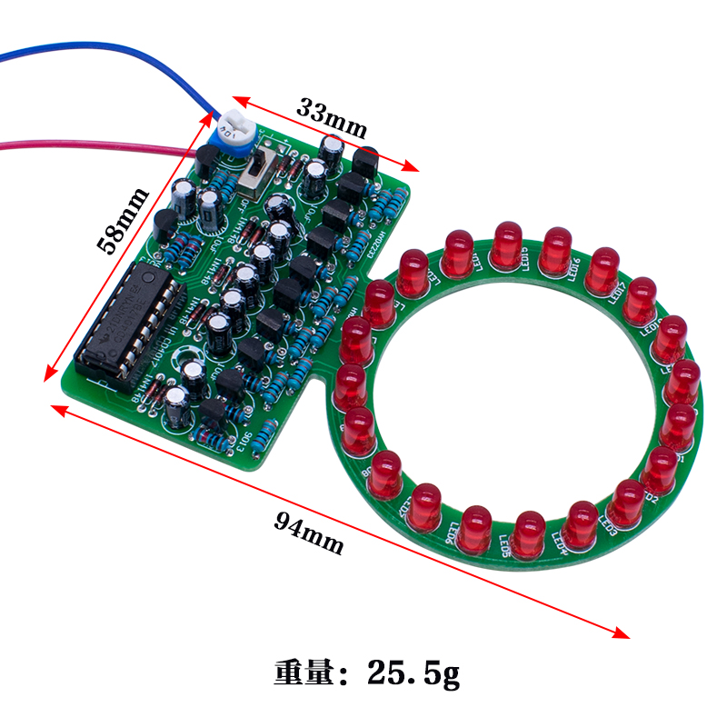 CD4017 Ring Gradient LED Flowi - Diy Electronics Projects For Students recension och pris