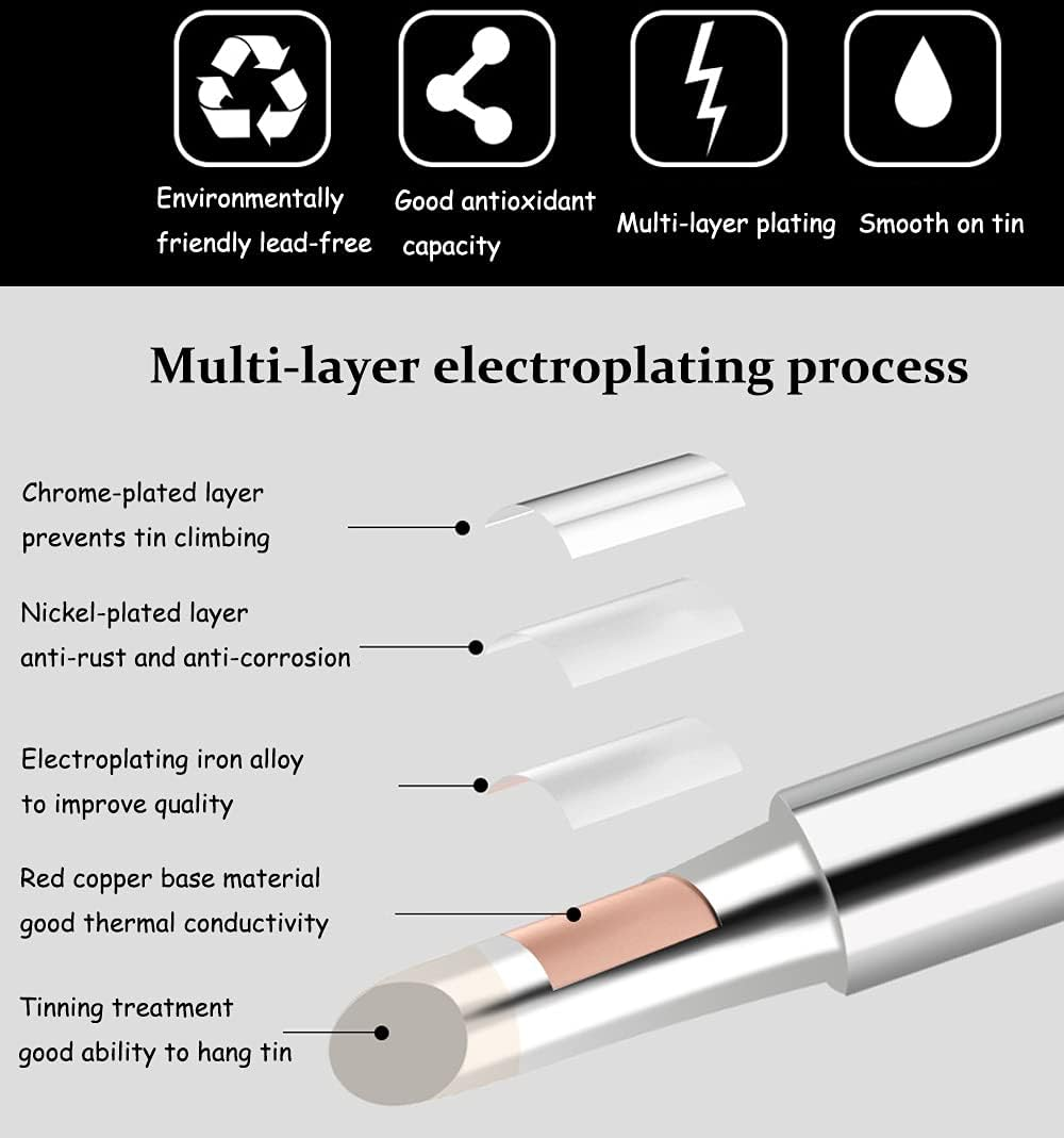 5PCS/10PCS Soldering Iron Tips - Diy Motorcycle Electronics recension och pris