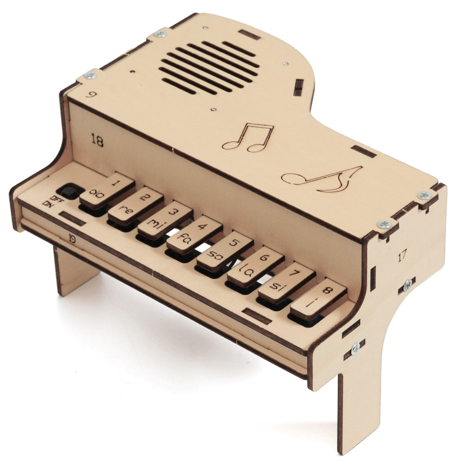 DIY Wooden Electronic Piano Mo - Diy Electronics Kits For Kids recension och pris
