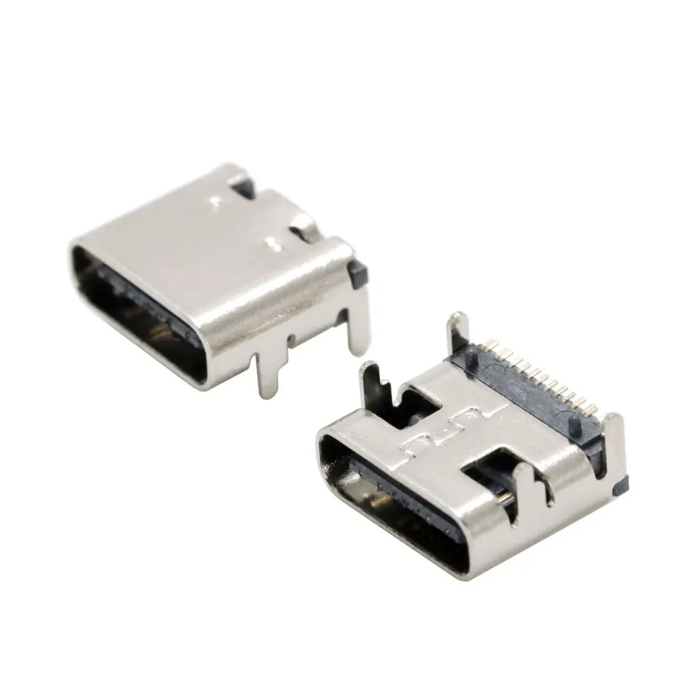 10Pcs USB Type C 2/6/16/24 Pin - Smd Solder Paste recension och pris
