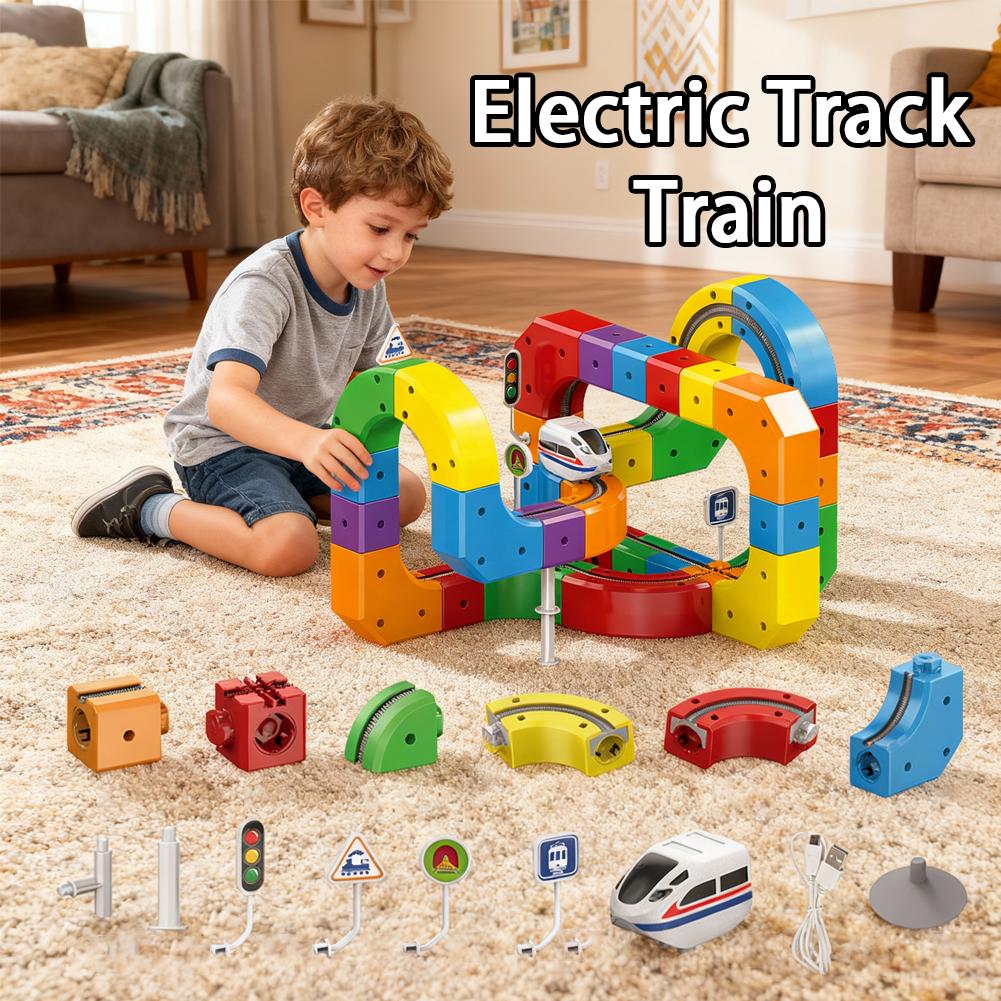 DIY Assembly Magic Track Train - Diy Electronics Toys recension och pris