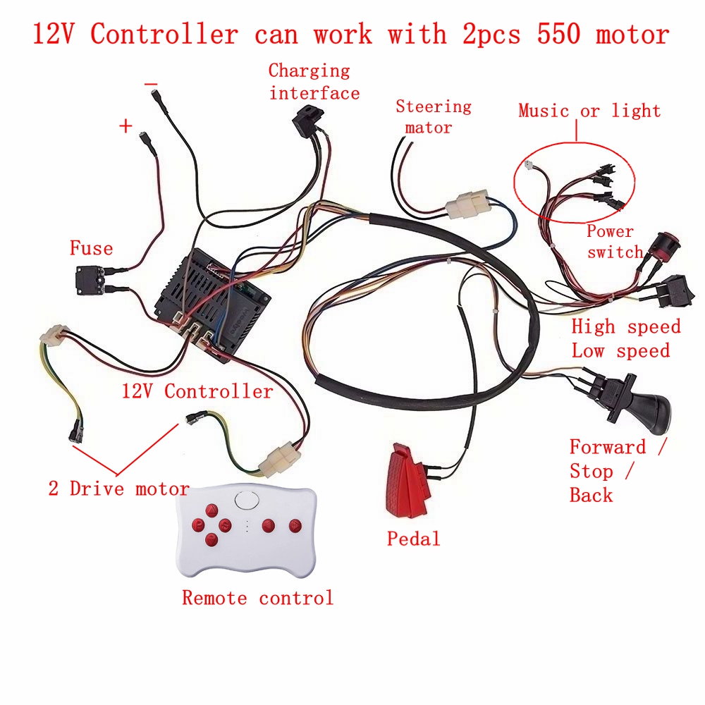 Child electric car DIY modifie - Diy Electronics Button recension och pris