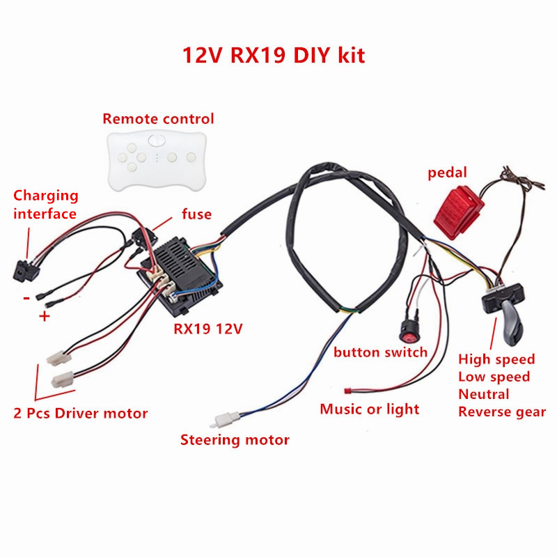 Child electric car DIY modifie - Diy Electronics Button recension och pris