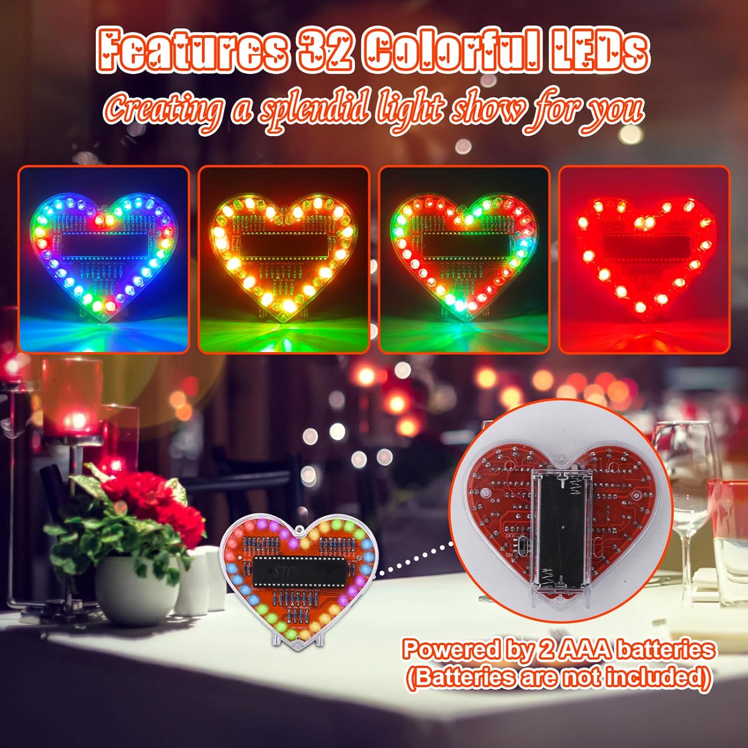 DIY Electronic Kit Heart Shape - Diy Electronics Projects For Students recension och pris