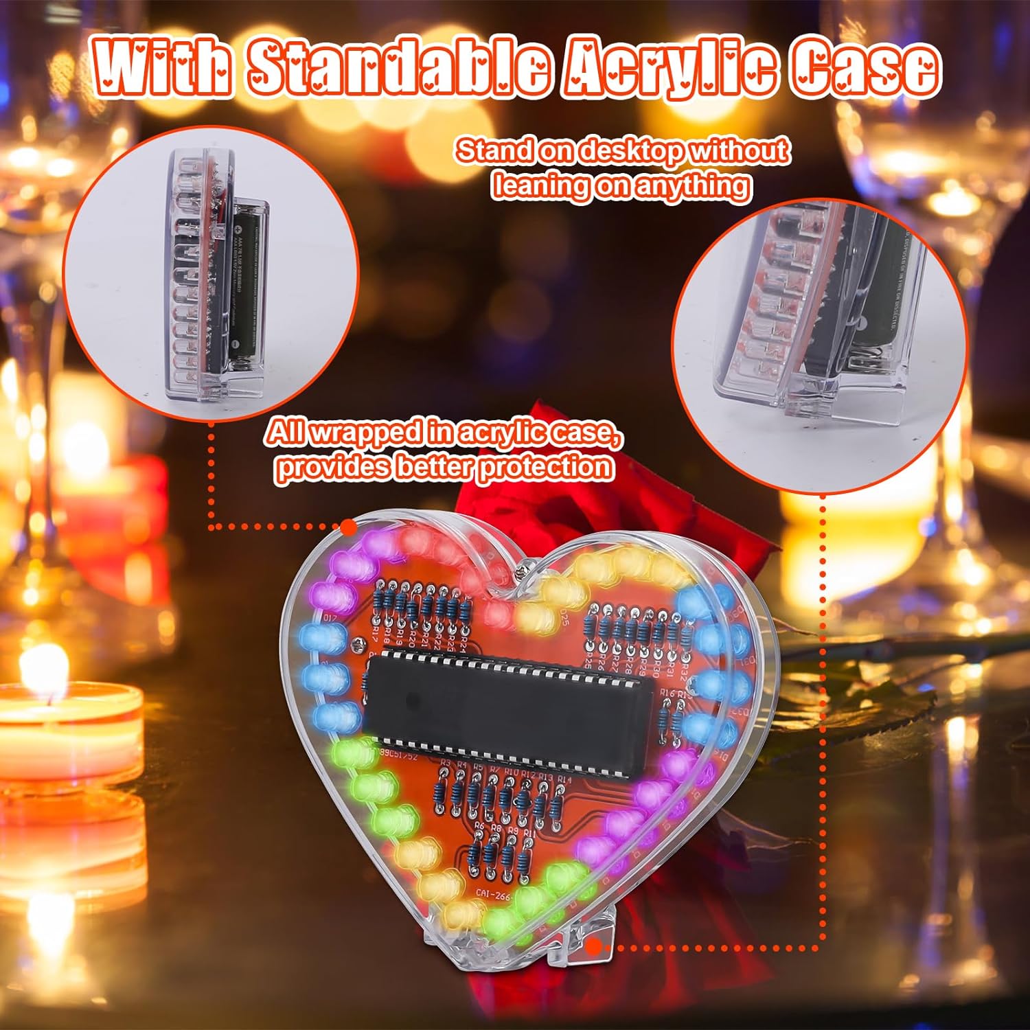 DIY Electronic Kit Heart Shape - Diy Electronics Projects For Students recension och pris