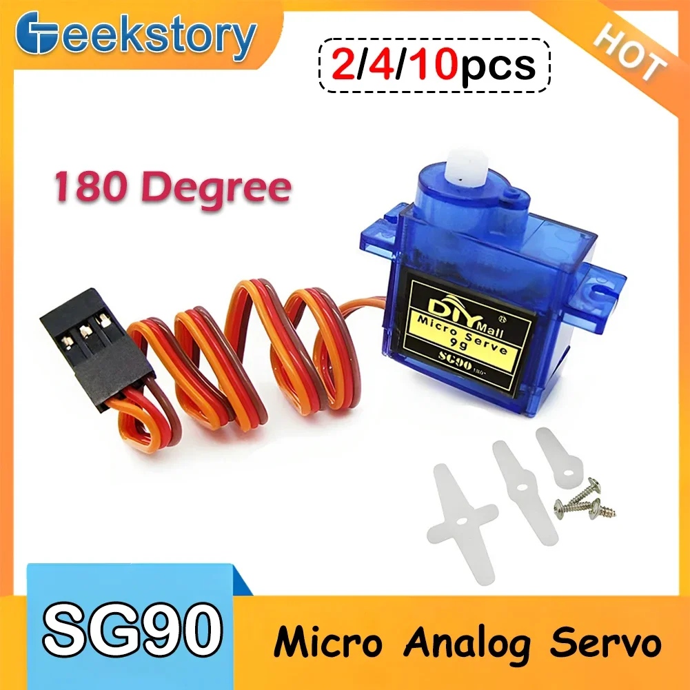 2/4/10pcs SG90 Servo Motor 9G  - Servo Motor Sg90 recension och pris