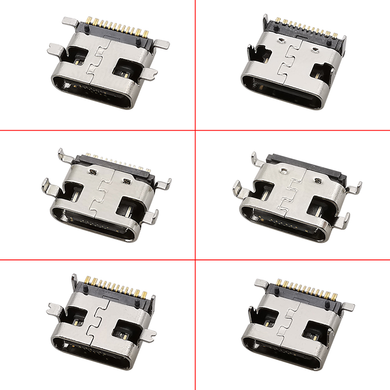 10Pcs USB Type C Female 16 Pin - Smd Solder Paste recension och pris