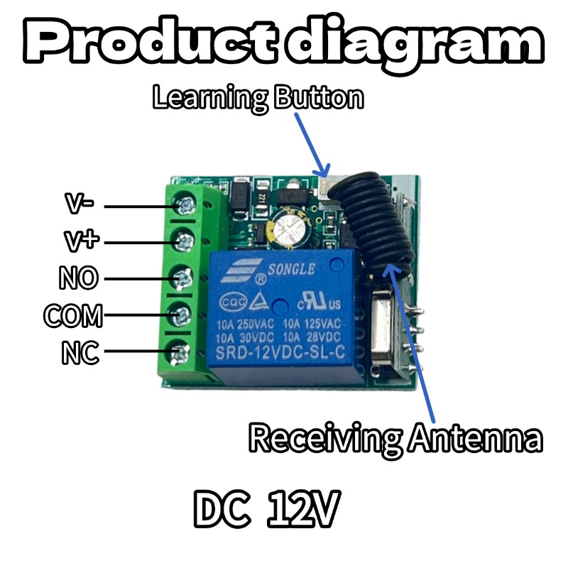 433 Mhz Universal Wireless Rem - Diy Electronic Modules recension och pris