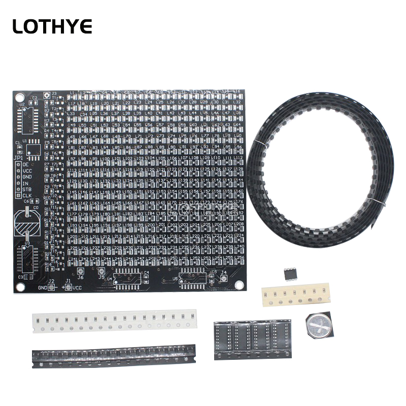 DIY Electronic Kit 256 LED Dot - Diy Electronics Soldering Kit recension och pris
