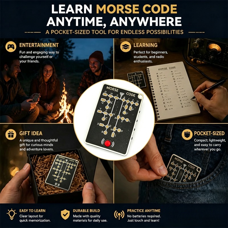 Morse Code Trainer Card Pro Le - Diy Electronics Projects For Adults recension och pris
