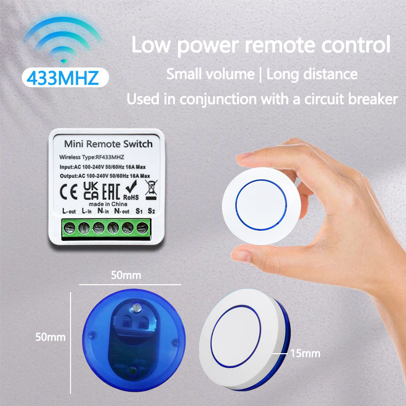 433HMz Wireless Light Switch 1 - Diy Electronics Button recension och pris