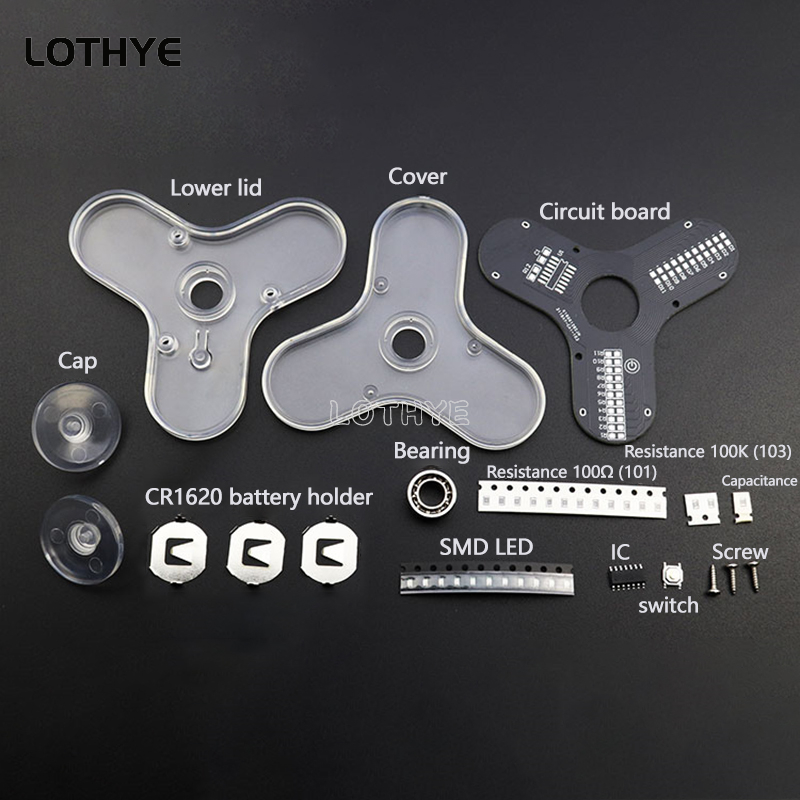 LED Fidget Spinner Manufacture - Diy Electronics Soldering Kit recension och pris
