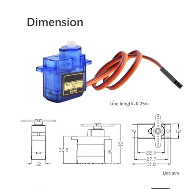 2/4pcs Sg90 Servo Motor Micro  - Servo Motor Sg90 recension och pris