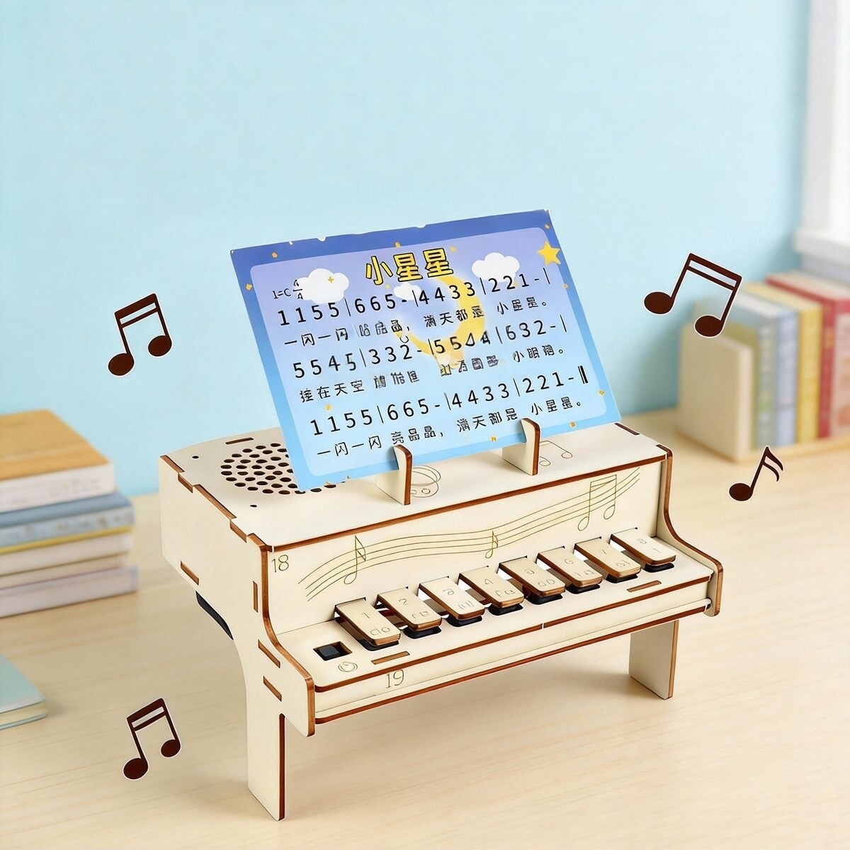 DIY Wooden Electronic Piano Mo - Diy Electronics Gadget recension och pris