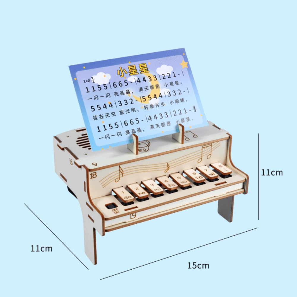 DIY Wooden Electronic Piano Mo - Diy Electronics Gadget recension och pris
