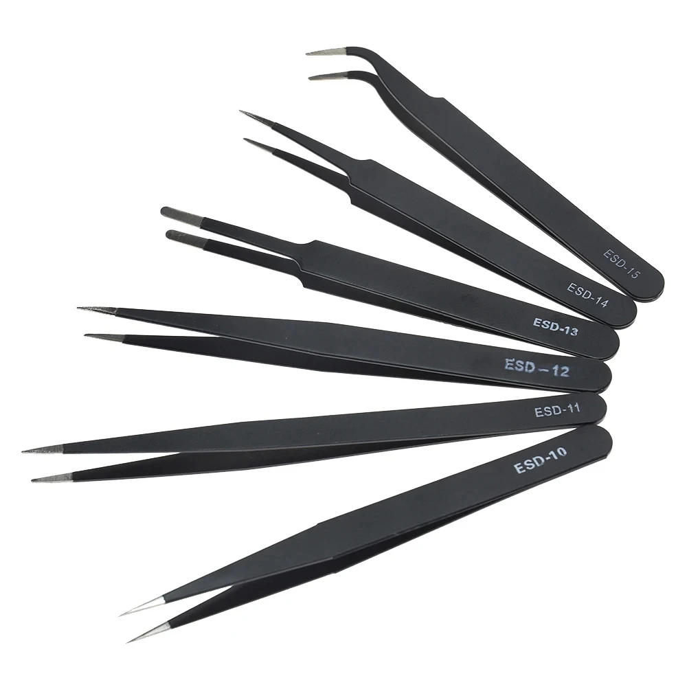 Galacok 6PCS Precision Tweezer - Diy Electronics Soldering Kit recension och pris