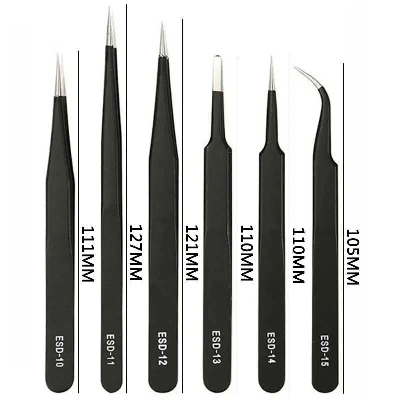 Galacok 6PCS Precision Tweezer - Diy Electronics Soldering Kit recension och pris