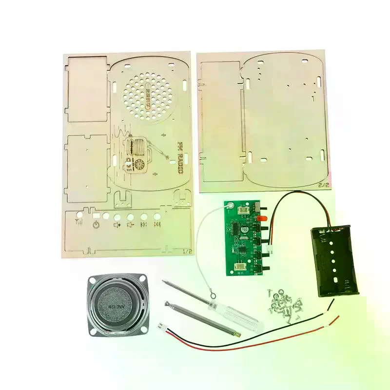 /Cna/DIY Wooden FM Radio Kit V - Diy Electronics Projects For Students recension och pris