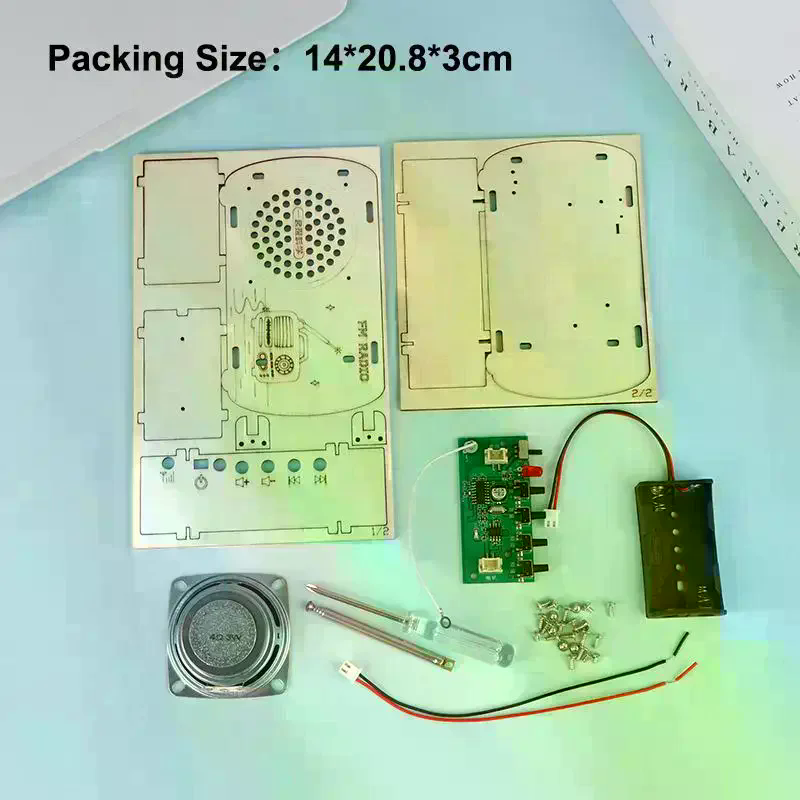 /Cna/DIY Wooden FM Radio Kit V - Diy Electronics Projects For Students recension och pris