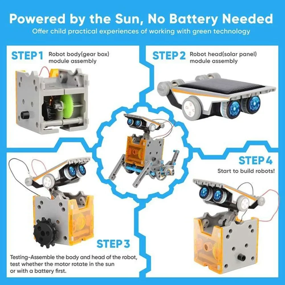 13 in 1 Solar Powered Robot Sc - Diy Electronics Gadget recension och pris