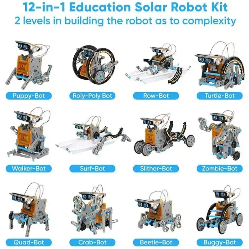 13 in 1 Solar Powered Robot Sc - Diy Electronics Gadget recension och pris