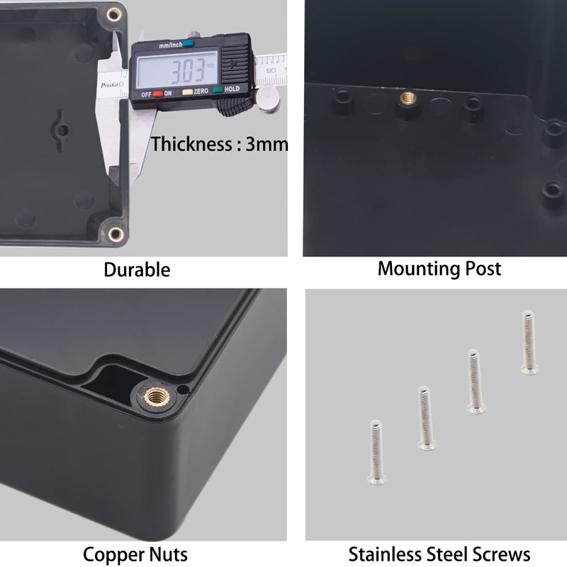 Waterproof Junction Box ABS Pl - Diy Projects With Electronics recension och pris